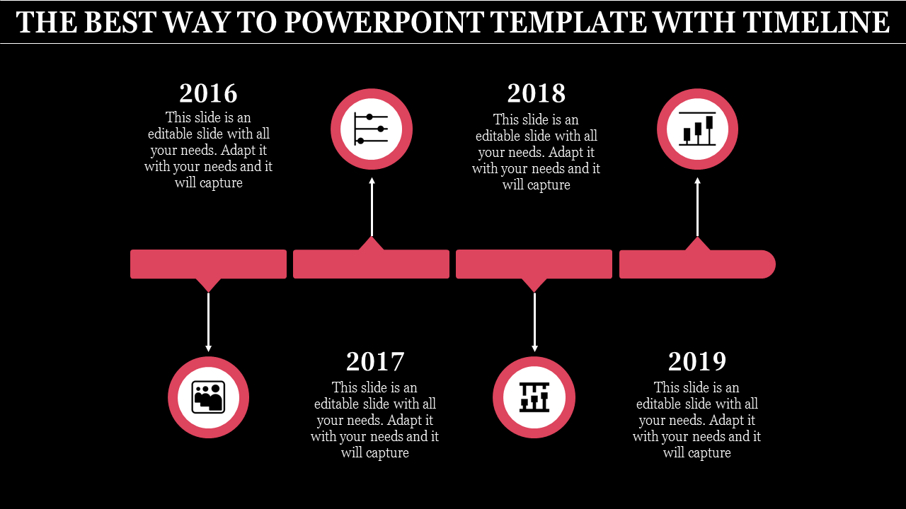 powerpoint template with timeline-THE BEST WAY TO POWERPOINT TEMPLATE WITH TIMELINE-4-red